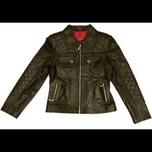 Black leather jacket